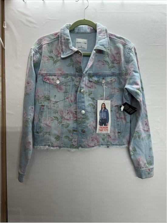 Celebrity Pink Jackets & Blazers - Celebrity Pink Floral Denim Jacket Size S